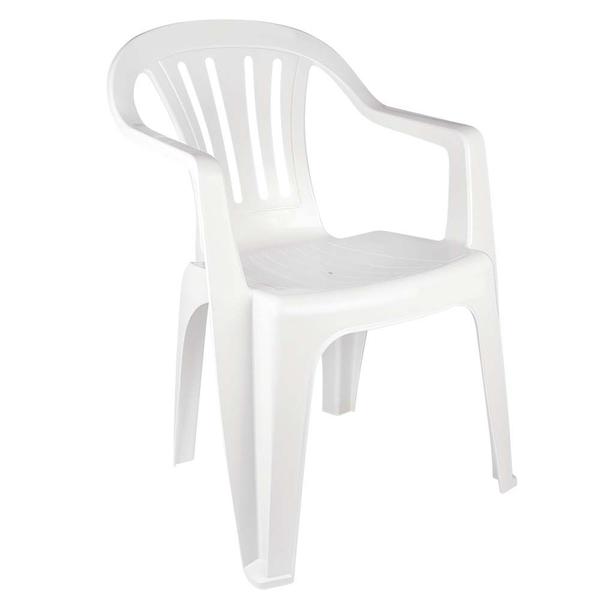 Imagem de Cadeira Plastica Branca 56X57X81,5cm 15151101 MOR