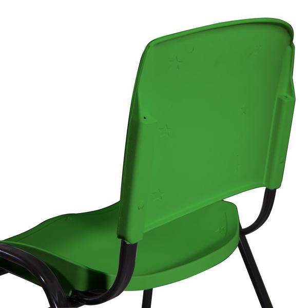 Imagem de Cadeira Plástica Fixa Kit 10 A/E Verde Lara