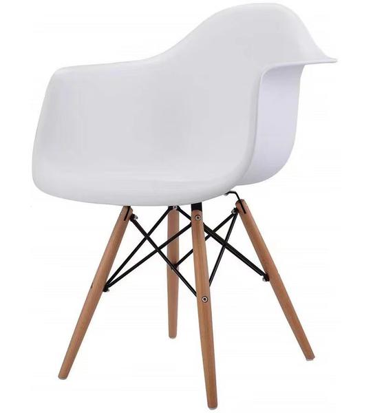 Cadeira Prizi Eames Com Braço E65 Branca Imagem de Cadeira Prizi Eames Com Braço E65 Branca