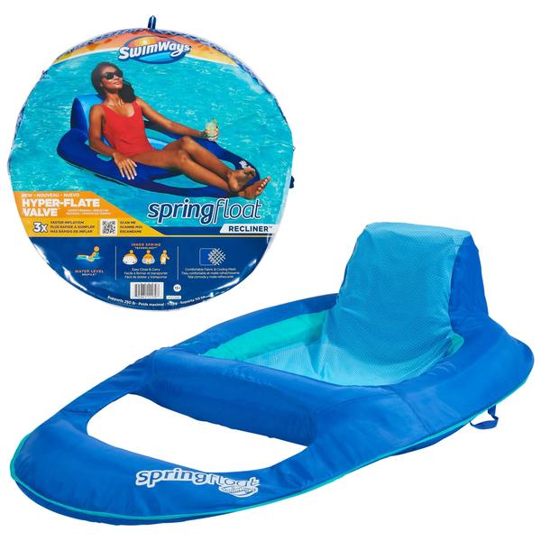 Imagem de Cadeira reclinável inflável Pool Float SwimWays Spring Float