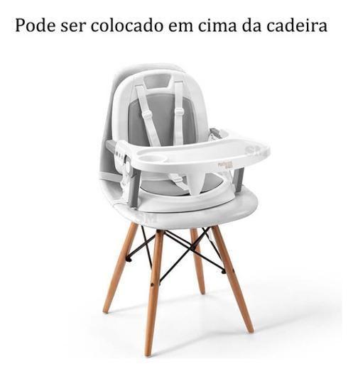 Imagem de Cadeirinha Alimentação 3 Em 1 Portátil Berry Cinza Multikids