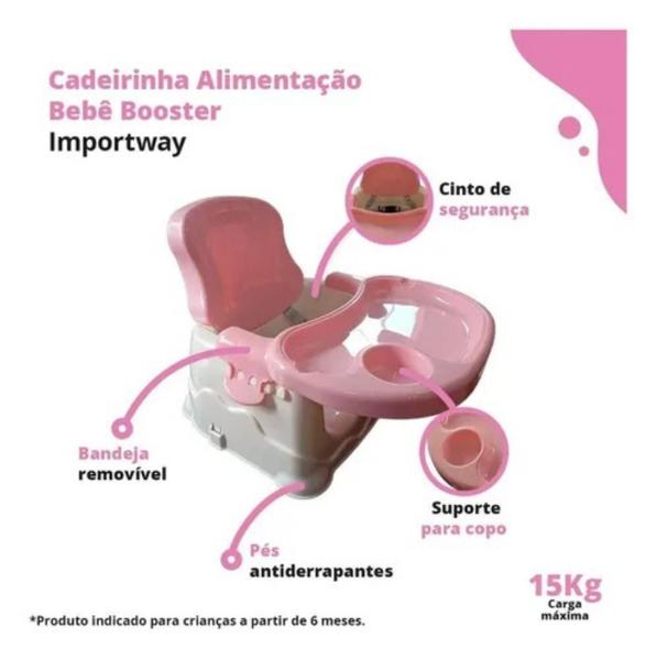 Cadeirinha Alimentação Bebê/baby Booster Menino/menina 4147 - Importway Imagem de Cadeirinha Alimentação Bebê/baby Booster Menino/menina 4147