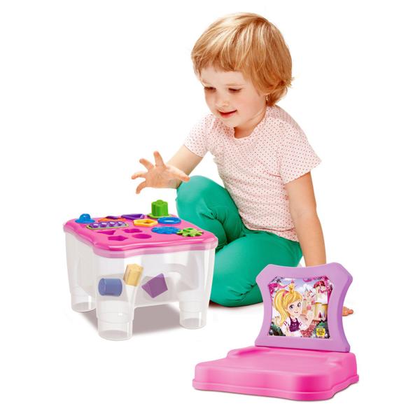 Imagem de Cadeirinha Atividades Brinquedo Educativo Menina - Samba toys