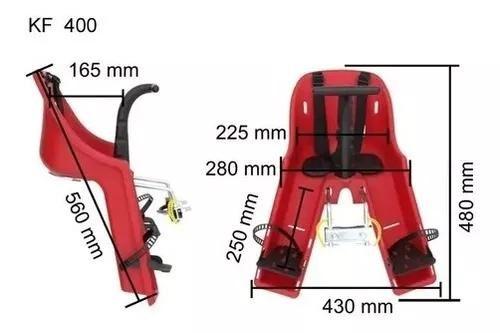 Imagem de Cadeirinha Baby Bike Bicicleta Dianteira Kalf 