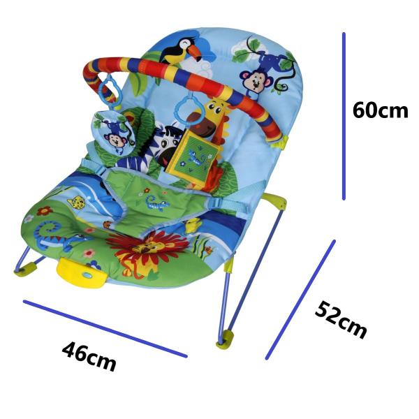 Cadeirinha Bebê Vibratória Descanso Azul 9Kg + Bolsa Canguru - Color Baby Imagem de Cadeirinha Bebê Vibratória Descanso Azul 9Kg + Bolsa Canguru