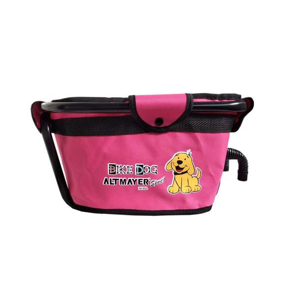 Imagem de Cadeirinha Cestinha Bike Dog para Bicicleta Rosa Altmayer AL59