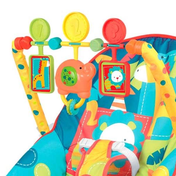 Cadeirinha de Descanso Cadeira Balanço Vibratória Musical para Bebê Guta Guti DMB6837 Azul Imagem de Cadeirinha de Descanso Cadeira Balanço Vibratória Musical para Bebê Guta Guti DMB6837 Azul