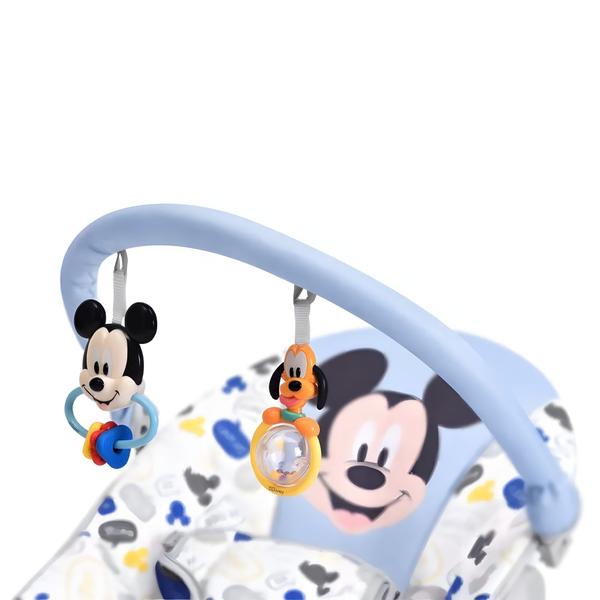 Imagem de Cadeirinha De Descanso Mickey Mouse Cadeira Elétrica Vibratória Bebê 0-11kg - Multikids