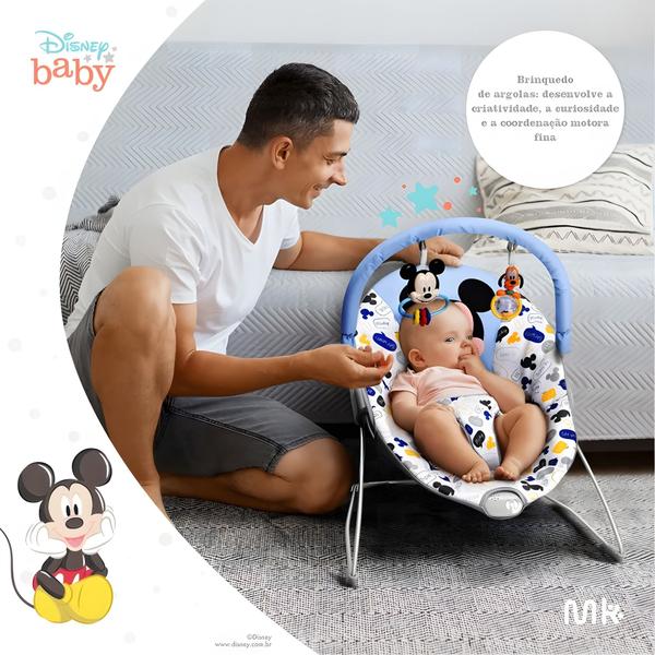 Imagem de Cadeirinha De Descanso Minnie Mouse Cadeira Elétrica Vibratória Bebê 0-11kg - Multikids