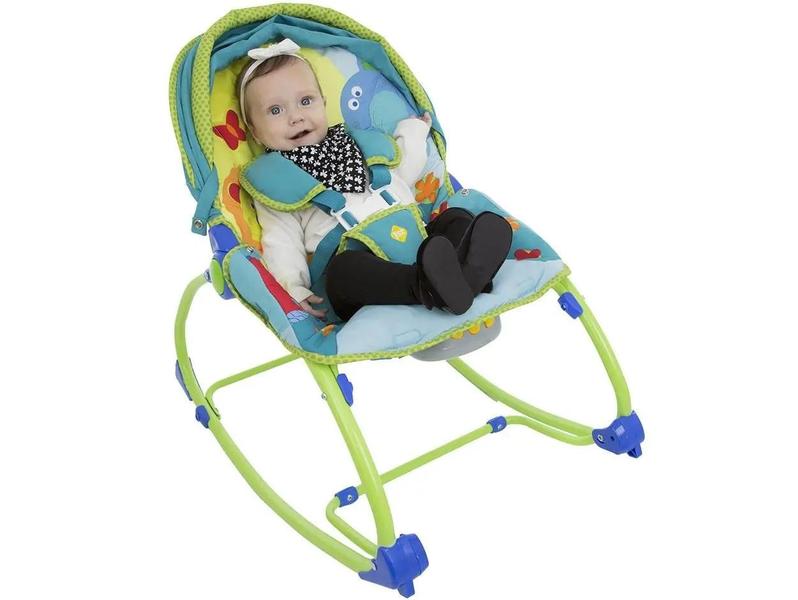 Imagem de Cadeirinha de Descanso Vibratória Safety 1st Bouncer Sunshine 0 a 18kg Azul