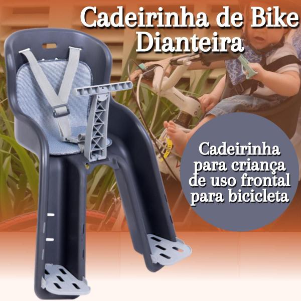 Imagem de Cadeirinha Dianteira De Bicicleta Completa Infantil Para Bebê Cinto De Segurança Uso Frontal Styll Baby