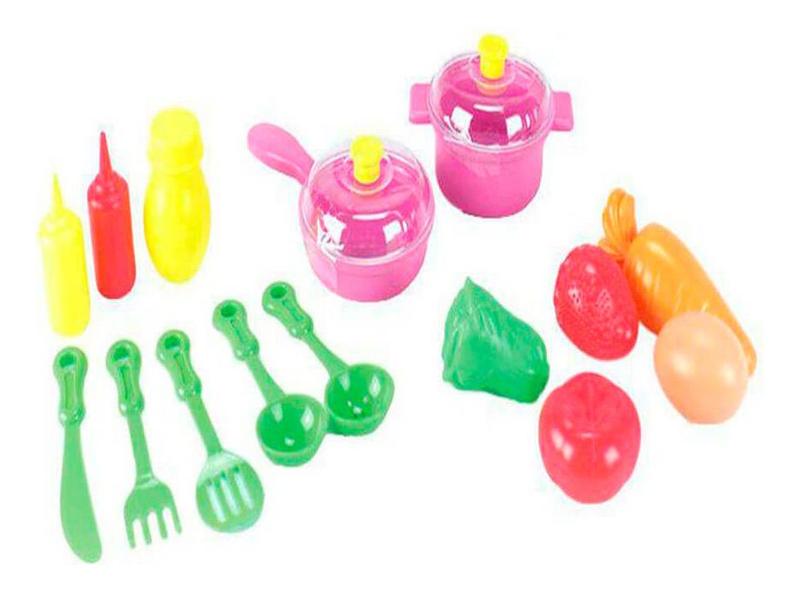 Imagem de Cadeirinha infantil com kit cozinha e utensilios 