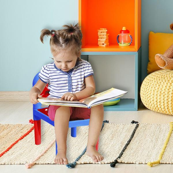 Imagem de  Cadeirinha Infantil De Plástico  Dobravel  Aranha Azul 