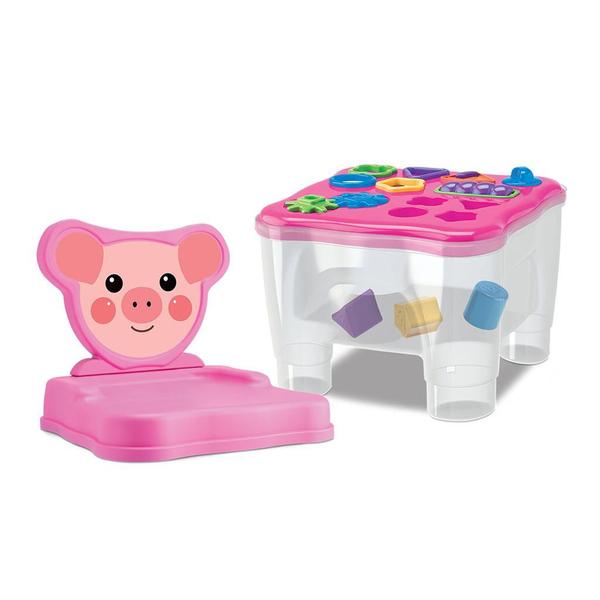 Imagem de Cadeirinha Mesa Didática C/ Atividades - Bichos - Samba Toys