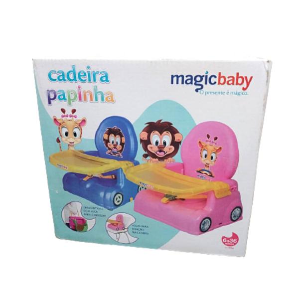 Imagem de Cadeirinha Papinha Infantil Com Bandeja Removível Cadeira De Alimentação Girafa Para Bebê Magic Toys