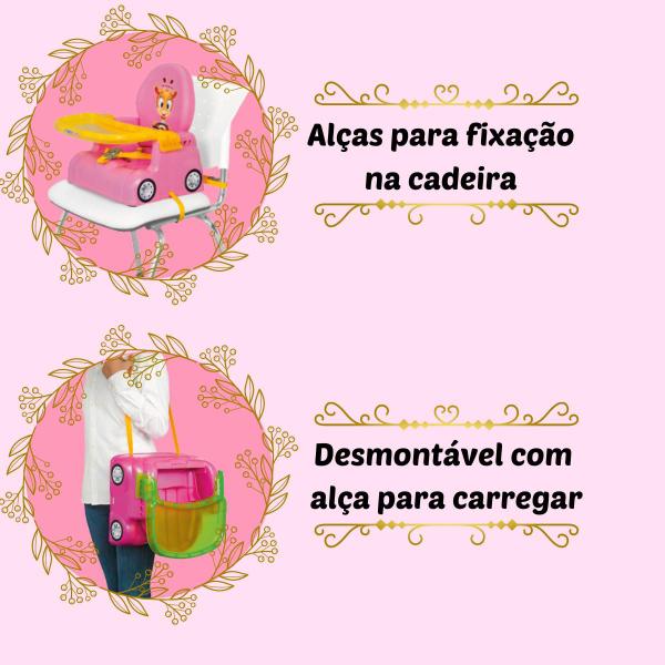 Imagem de Cadeirinha Papinha Infantil Com Bandeja Removível Cadeira De Alimentação Girafa Para Bebê Magic Toys