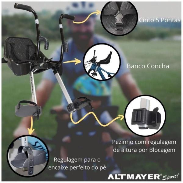 Imagem de Cadeirinha para Bicicletas MTB - Baby Cicle - AL-340 - Altmayer