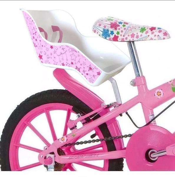 Imagem de Cadeirinha Para Boneca Bicicleta Aro 14/16/20 Menina Bike