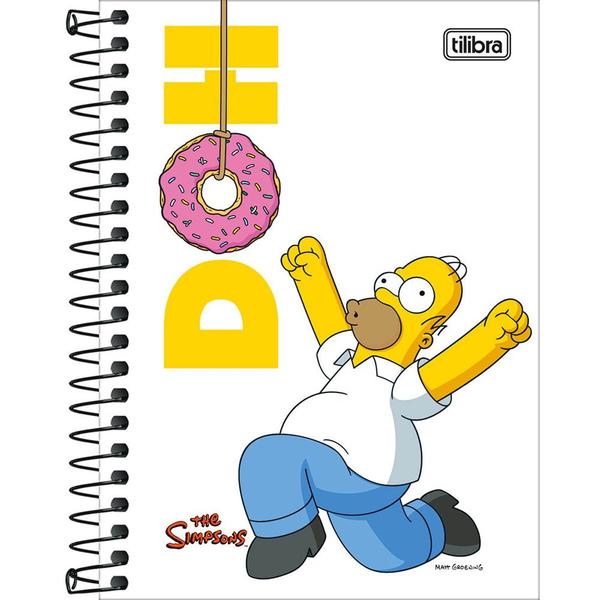 Imagem de Caderneta Espiral Tilibra Simpsons 1/8 Com 80 Folhas 342327