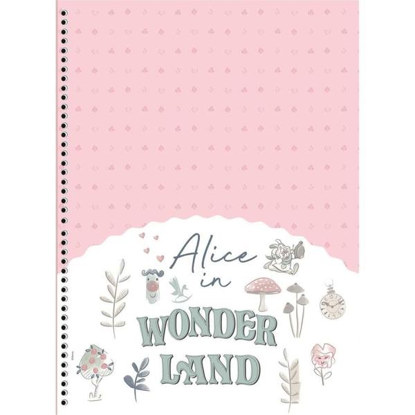 Imagem de Caderno 01X1 Capa Dura Alice IN Wonderland 80F