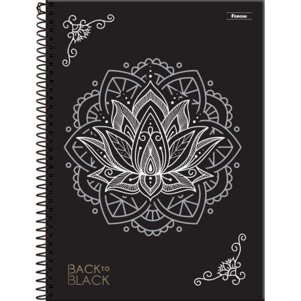 Imagem de Caderno 01X1 Capa Dura BACK TO BLACK 80FLS.