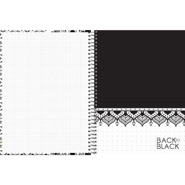 Imagem de Caderno 01X1 Capa Dura BACK TO BLACK 80FLS.