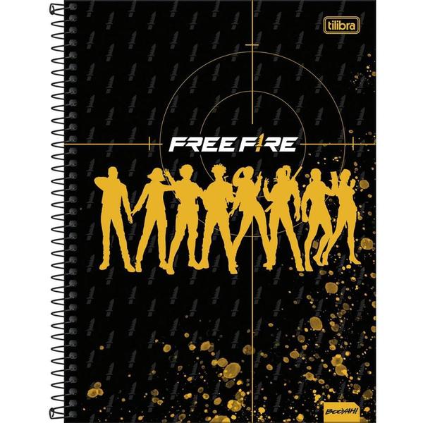 Imagem de Caderno 01X1 Capa Dura Free Fire 80FLS PCT com 04