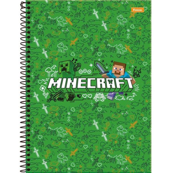 Imagem de Caderno 01X1 Capa Dura Minecraft 80 Folhas Pacote com 04