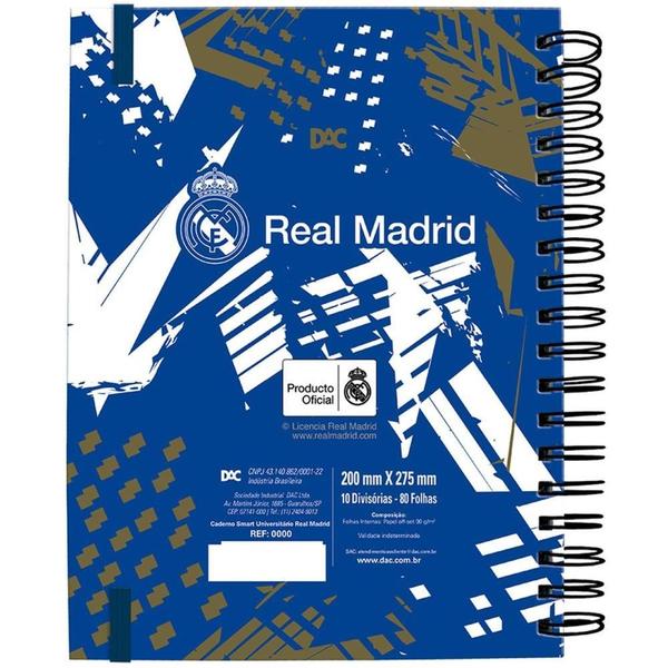 Imagem de Caderno 01X1 Capa Dura Real Madrid SMART 80F