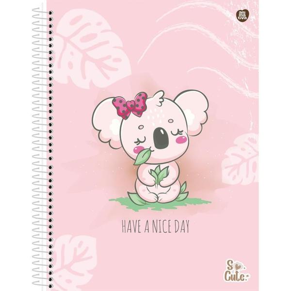 Imagem de Caderno 01X1 Capa Dura SO Cute 80 Folhas Pacote com 4