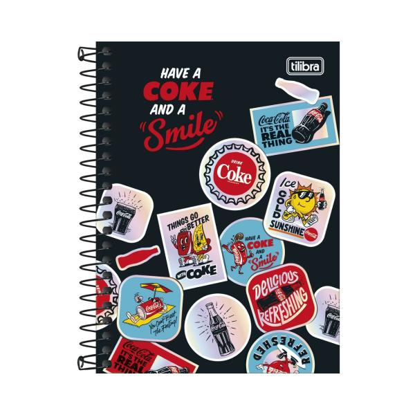 Imagem de Caderno 1/4 Tilibra Coca-Cola 80 Folhas 