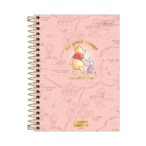 Imagem de Caderno 1/4 Tilibra Pooh 80 Folhas