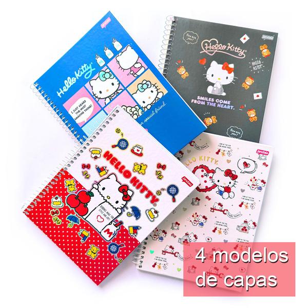 Imagem de Caderno 1 Matéria 80 fls Colegial Hello Kitty Capa Dura