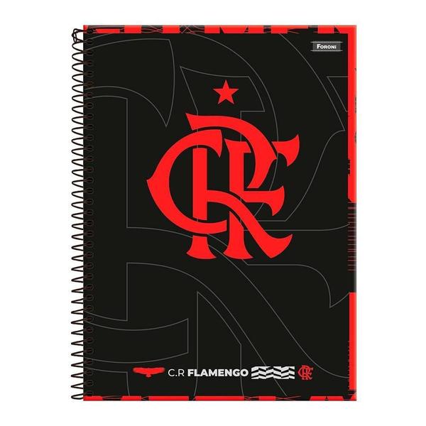 Imagem de Caderno 1 Matéria 80Fls Flamengo Preto Foroni