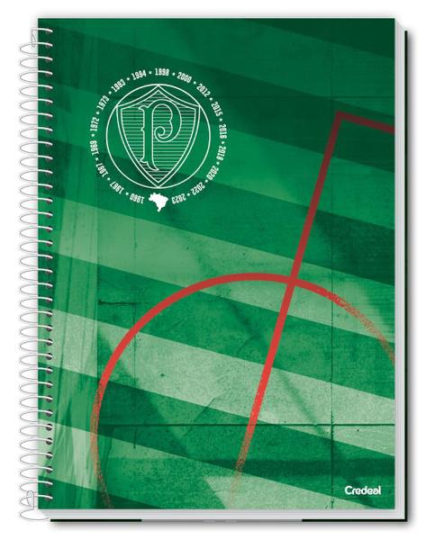 Imagem de Caderno 10 Matérias 160 Fls Time Palmeiras Com Poster 56x50