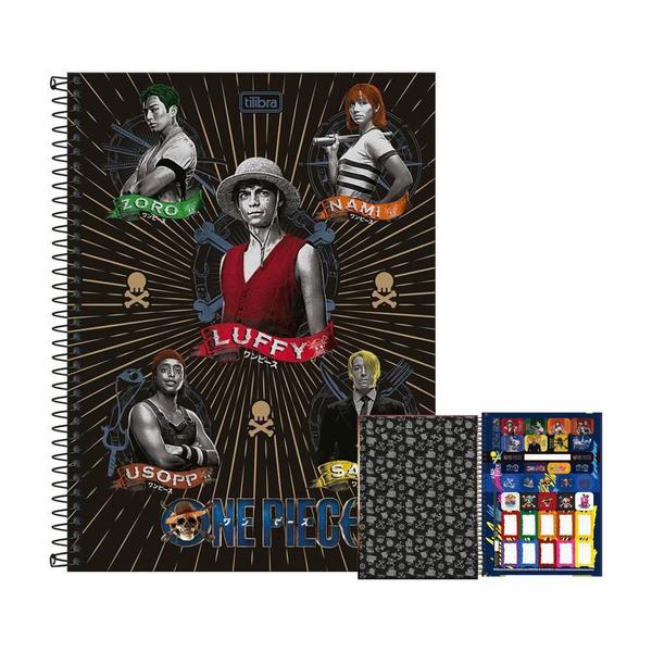 Imagem de Caderno 10 Matérias 160Fls One Piece Tripulação Tilibra