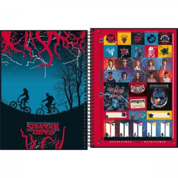 Imagem de Caderno 10 Materias Masculino Stranger Things 160fls Sortidos