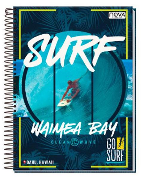 Imagem de Caderno 10 Matérias Nova GO SURF Sortido 160 Folhas