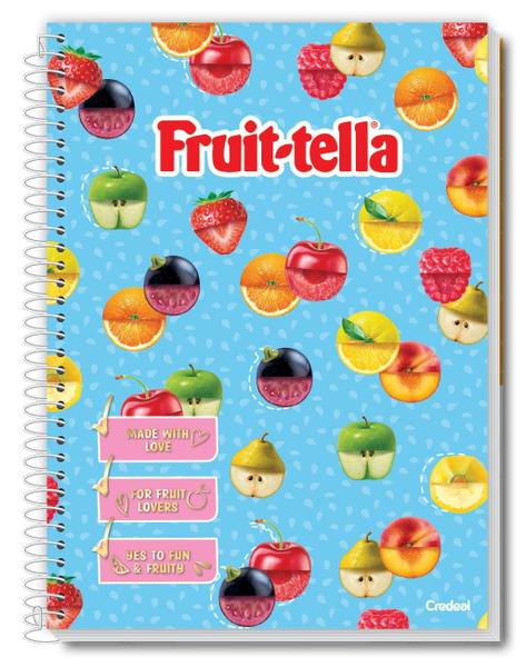 Imagem de Caderno 10Matérias Fruit-tella Cheirinho De Frutas e Adesivo