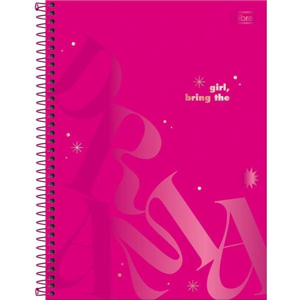 Imagem de Caderno 10X1 Capa Dura 2020 Love PINK 160FLS.