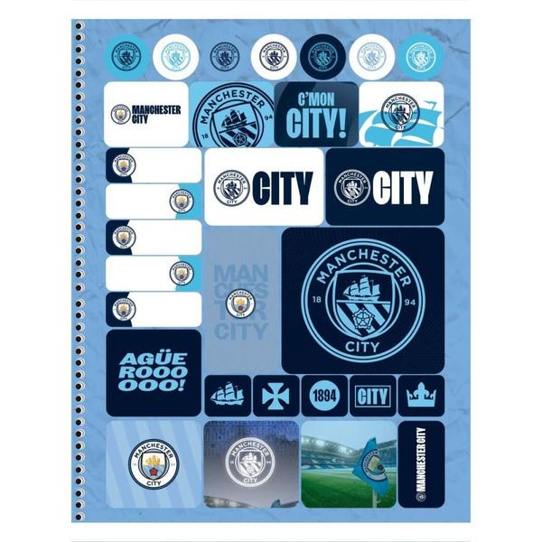 Imagem de Caderno 10X1 Capa Dura Manchester CITY 160F PCT.C/04