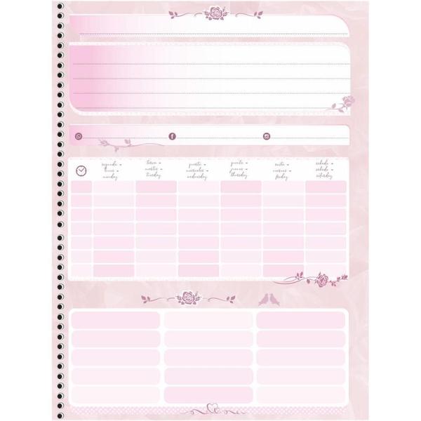 Imagem de Caderno 10X1 Capa Dura Rosa Rose 160 Folhas Pacote com  04