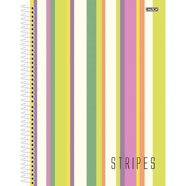 Imagem de Caderno 10X1 Capa Dura Stripes 160F