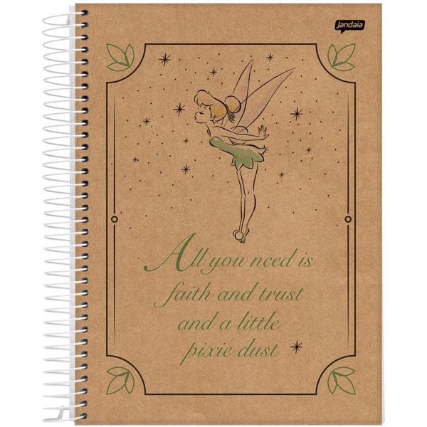 Imagem de Caderno 10X1 Capa Dura Tinker BELL KRAFT 160FLS.