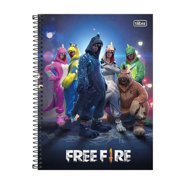 Imagem de Caderno 10x1 cd free fire 160 folha - tilibra