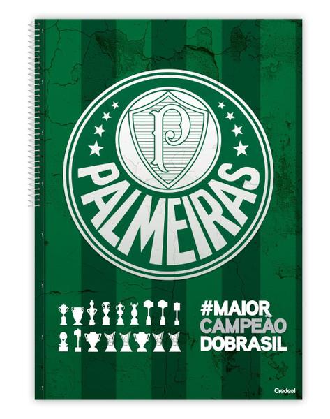 Imagem de Caderno 12 Matérias 192 Fls Time Palmeiras Com Poster 56x50