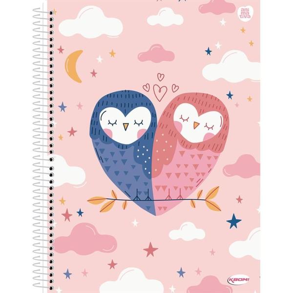 Imagem de Caderno 15X1 Capa Dura KBOM Feminino 300 Folhas - Pacote com 2