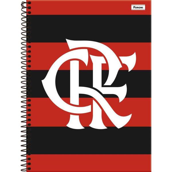 Imagem de Caderno 1X1 Capa Dura Flamengo 80 Folhas - Pacote com 4 Unidades