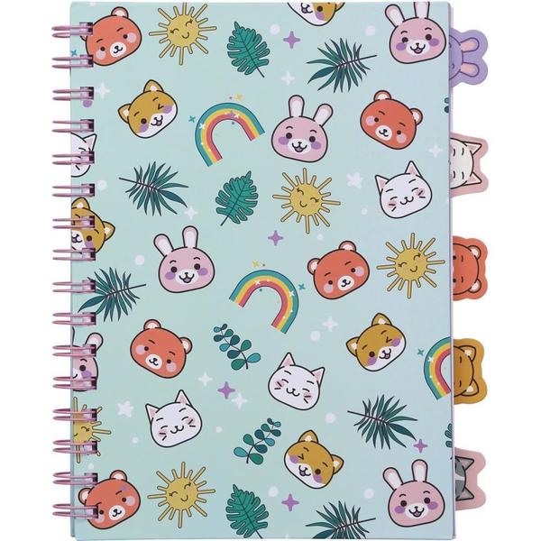 Imagem de Caderno A5 Kawaii C/5 Divisorias 80FLS