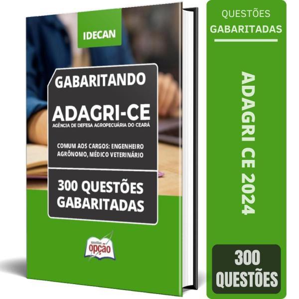 Imagem de Caderno Adagri Ce 2024 Comum Aos Cargos: Engenheiro Agrônomo